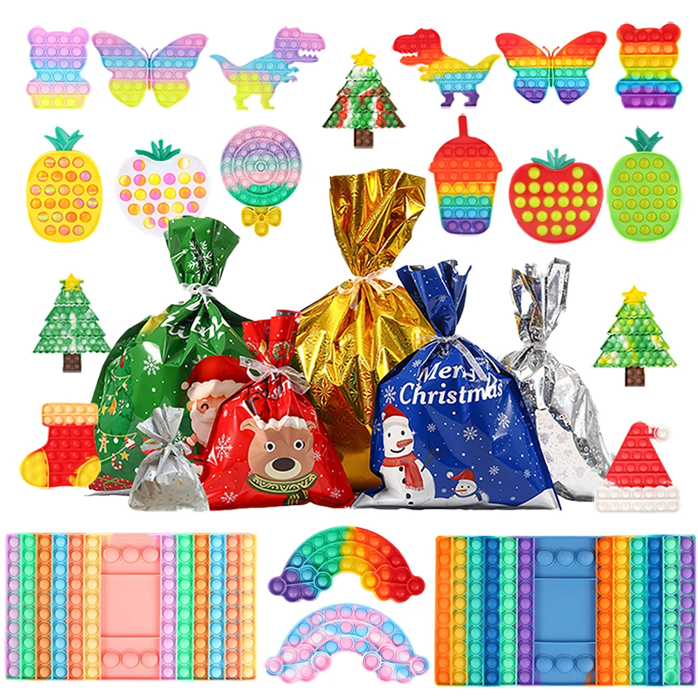 

Random 5-20pcs Fidget Push Bubble Toys Mystery Gifts Pack Surprise Bag 50 Set Antistress Relief Toys 2022 Novelty Christmas Gift