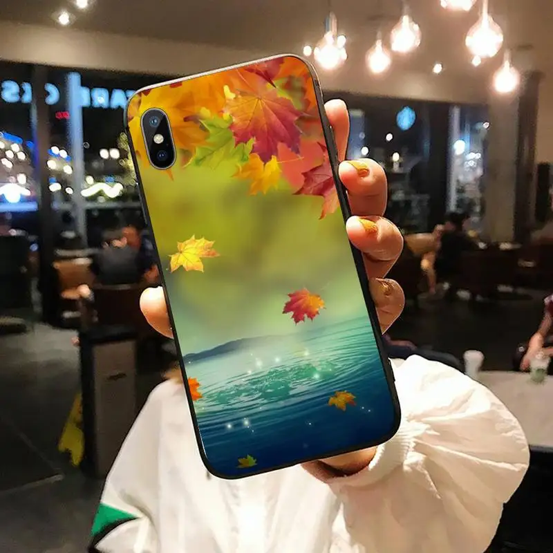 

Maple leaf fall Fallen leaves Red yellow Phone Case for iPhone 11 12 pro XS MAX 8 7 6 6S Plus X 5S SE 2020 XR
