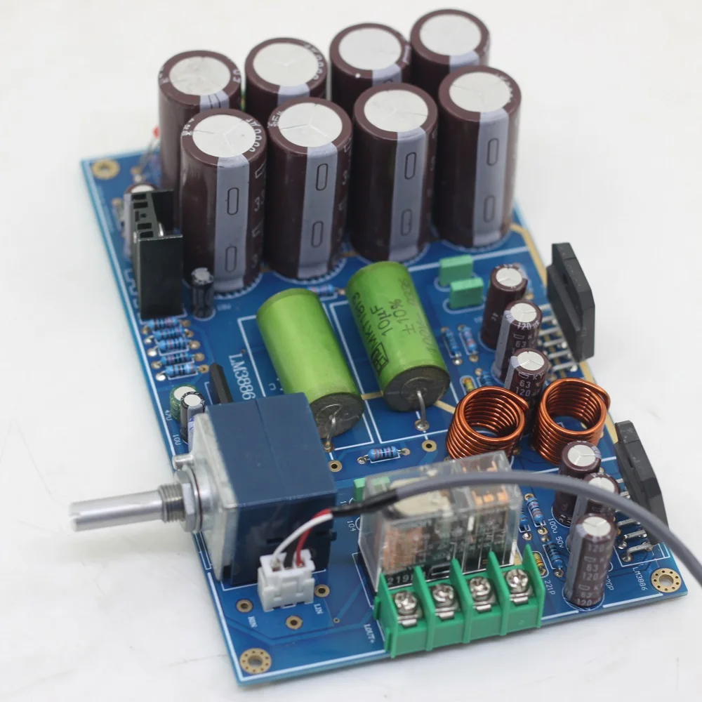 Стерео усилитель высокой мощности LM3886, 68 Вт * 2, независимая погружная Золотая печатная плата