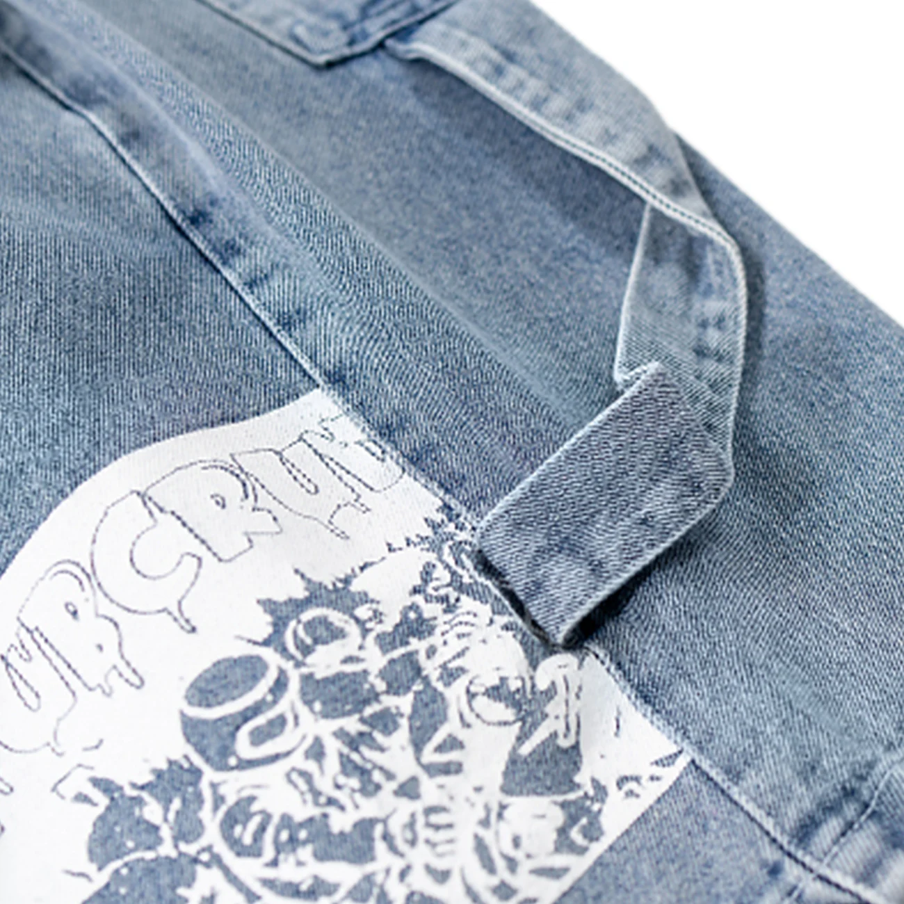 2021 Summer Harajuku Hip Hop Denim Shorts Cartoon Comics Print Streetwear Short Jeans Mens Casual Baggy Pant | Мужская одежда