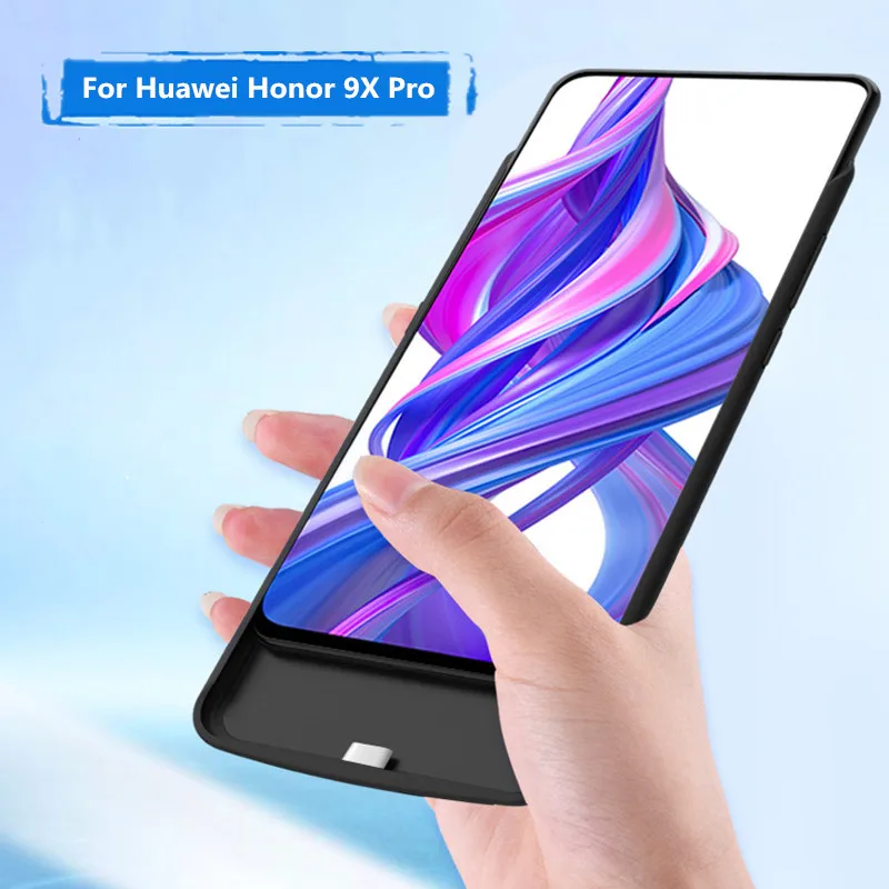 Высококачественный чехол для huawei Honor 9X Pro, Внешнее зарядное устройство для резервного копирования, 6500 мАч, зарядное устройство, чехлы для аккумуляторов