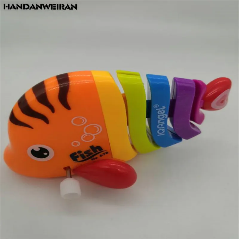 1 шт. Классическая заводная рыбка игрушка для бега Милая красочная головоломка