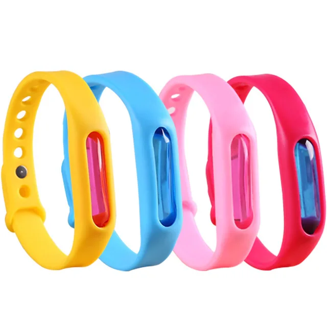 

Waterproof candy jelly color Mosquito Repellent Band Bracelets kids silicone hand Wrist Band Anti Mosquito Ring mixed order