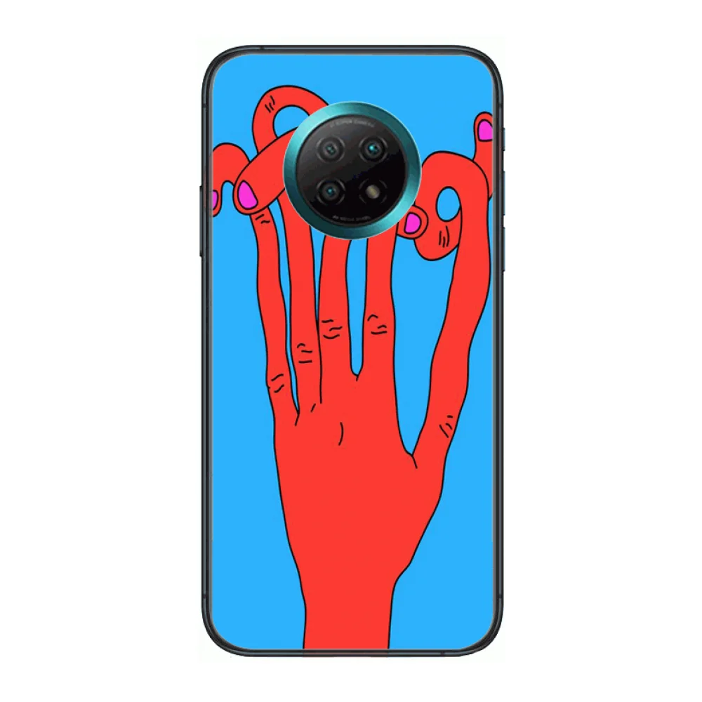 

Shockproof Fashion Phone Case For xiaomi Redmi Note 9S 8 7 6 5 A Pro T Anime Black Cover Silicone Back Pretty senior