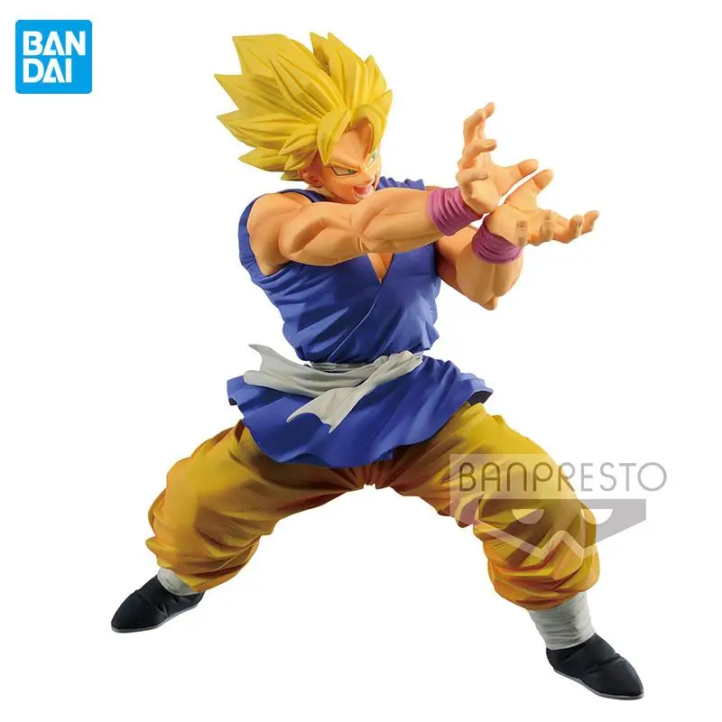 

Spot Bandai Dragon Ball Figura Son Goku 15cm PVC Super Saiyan Son Goku Anime Figure Action Collection Model Toys for kids Gift