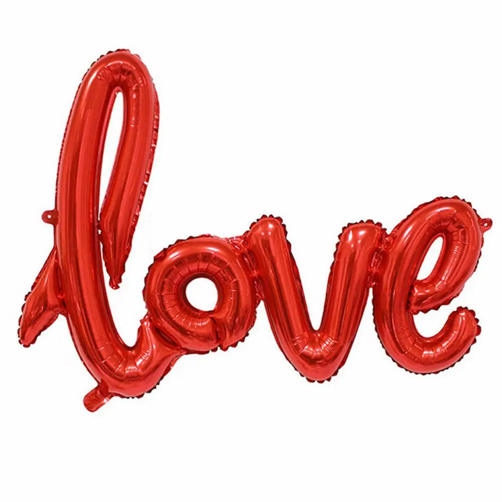 

Siamese LOVE Foil Balloon Colorful Balloons Wedding Birthday Party Decoration