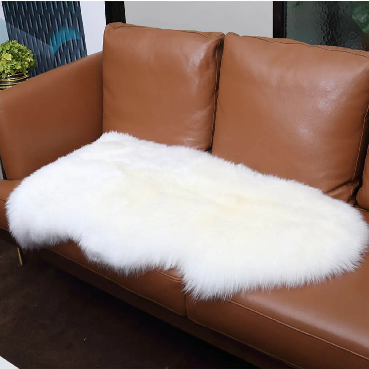 XL Real Sheepskin Rug Natural Real Fur Blanket Pelt Sheep Fur Pelts Lambskin Carpet Throw Sofa Cushion Area Rugs For Living Room