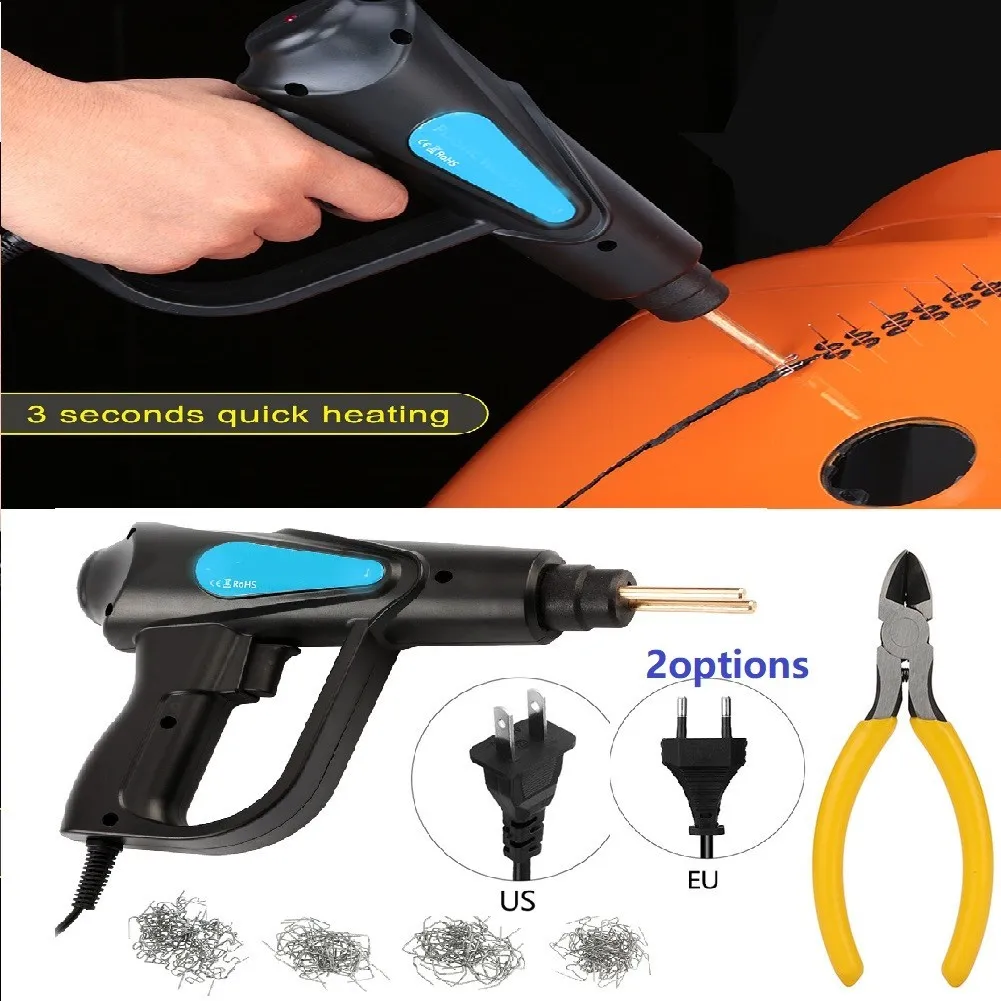 

70W Hand Held Stapler Plastic Welding Machine Car Bumper Repair Kit Pliers PVC Repair Machine Staple Welding Hot Stapler