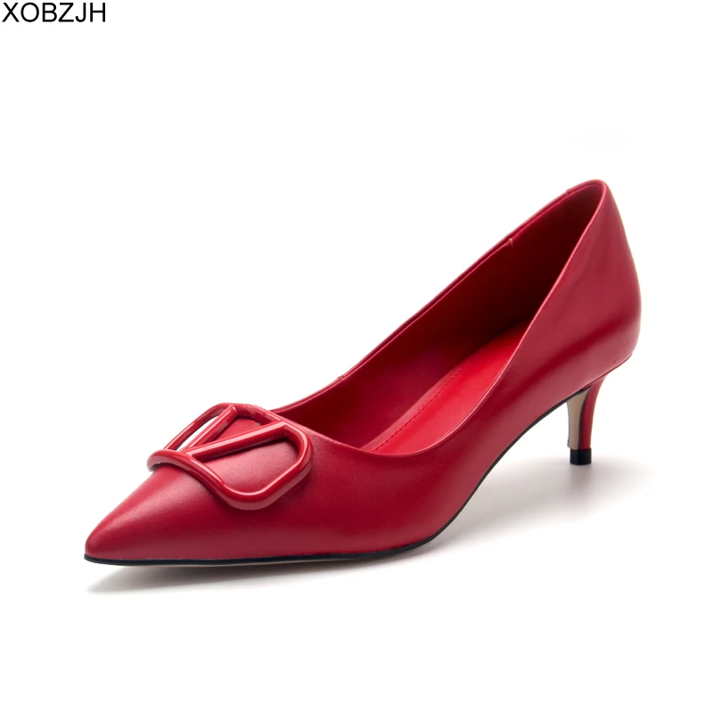 Итальянская дизайнерская обувь на низком каблуке для офиса женские туфли