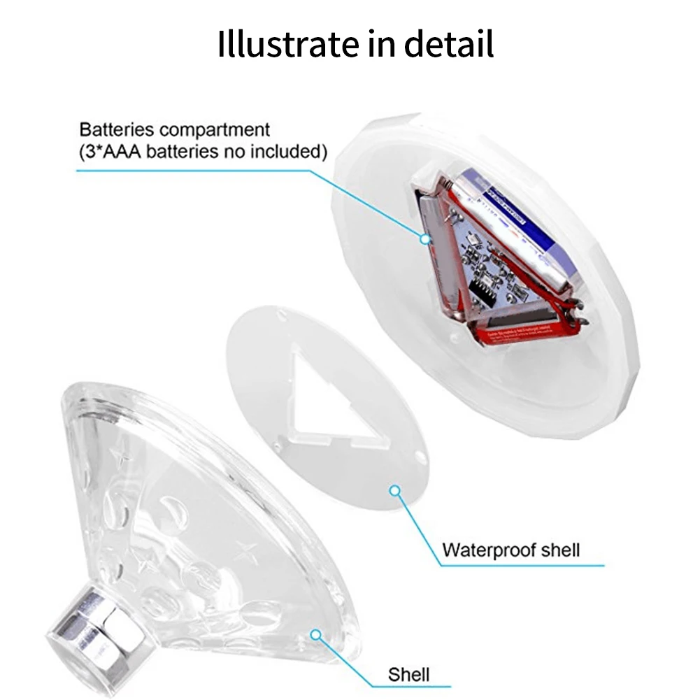 СВЕТОДИОДНЫЙ плавающий подводный светильник RGB погружной диско вечерние