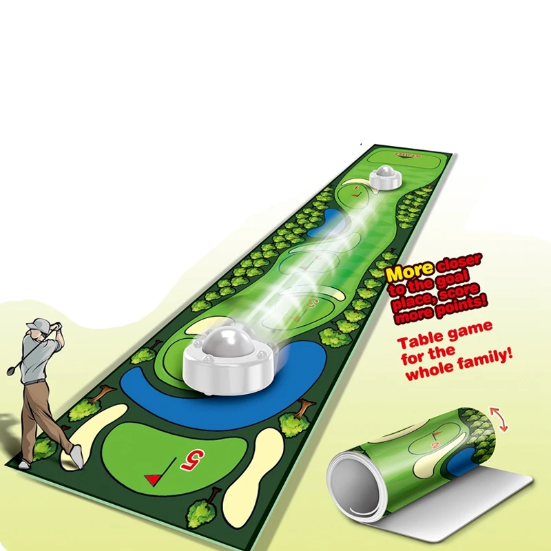 

Funny Gift Portable Indoor Mini Tabletop Board Plastic Golf Game For Kids