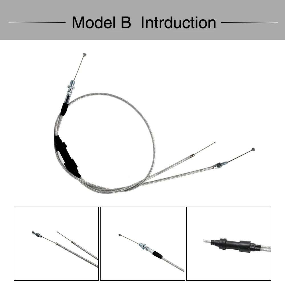 Трос дроссельной заслонки с одной головкой и двойной для мотоцикла трос