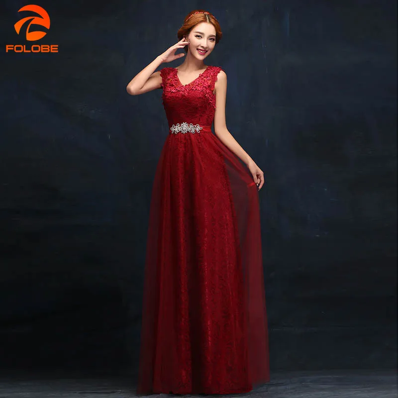 

Womens Party Long Dresses 2020 New Elegant Women Appliques Beads Lace Mesh Formal Wedding Formal Gown Dress