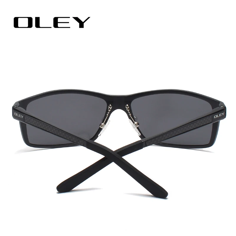 OLEY Brand Men's Vintage Square Sunglasses Polarized UV400 Lens Eyewear Accessories Male Sun Glasses For Men/Women Y7160
