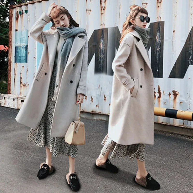 Хит продаж шерстяное пальто модная женская куртка зима 2020 новая Корейская