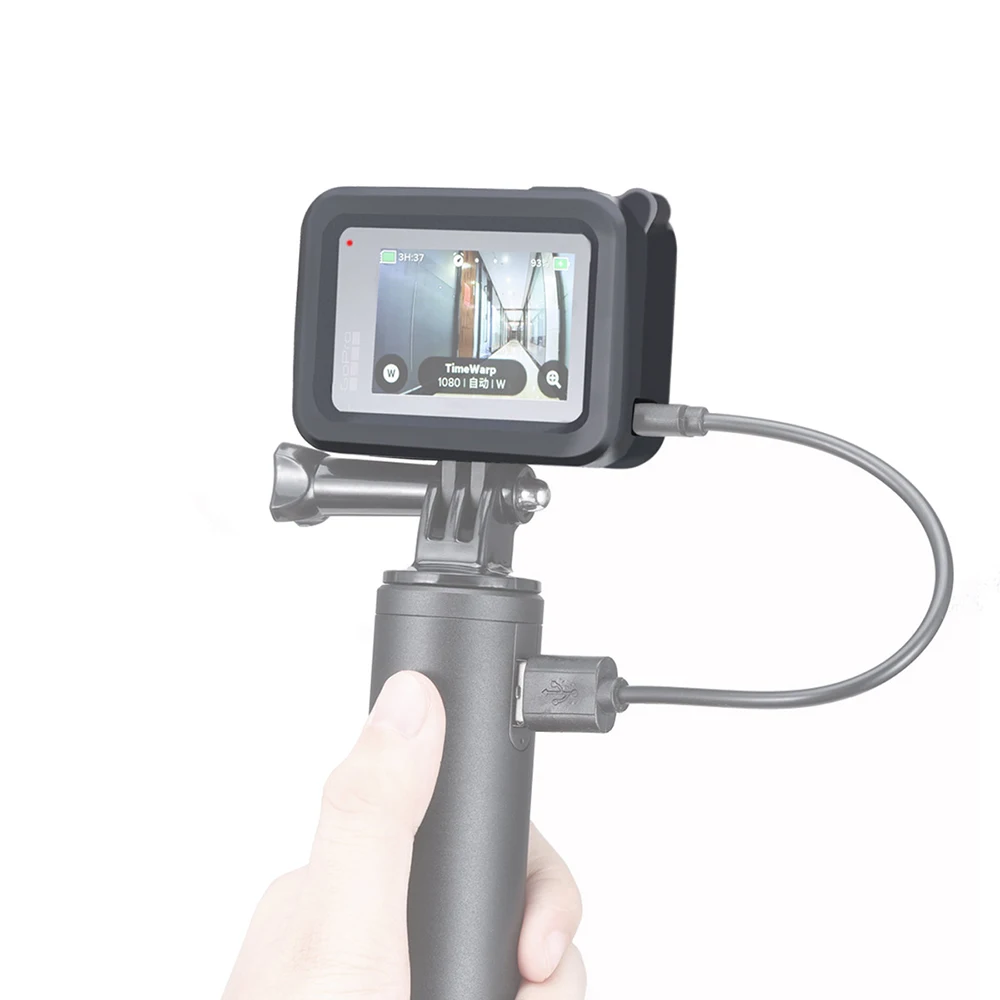 Силиконовый чехол ulanzi для Gopro Hero 8 черный с капюшоном объектива мягкий ремешком на