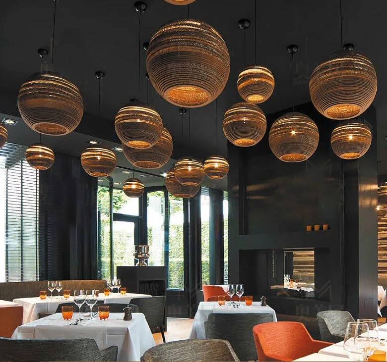 Comprare Lampade A Sospensione A Nido D'ape In Carta Loft Vintage Lanterne Di Carta Paralume Per Bar Ristorante Decorazione Lampada A Sospensione Droplight Lampen