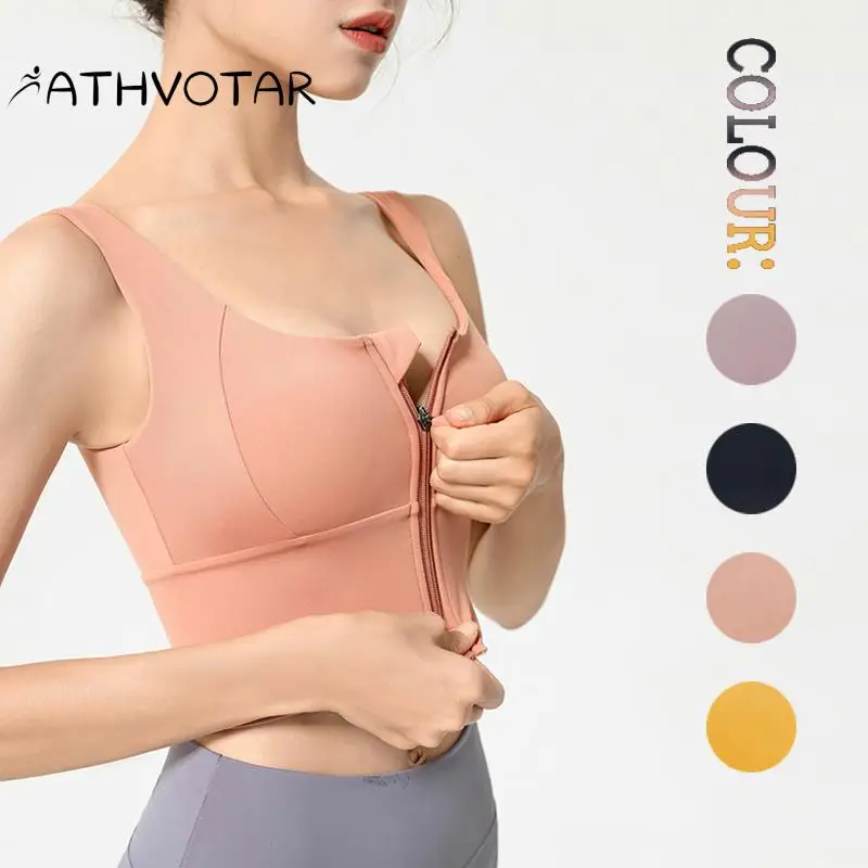 

ATHVOTAR New Sports Bra Women Running Shockproof Top High-Intensity Training Underwear Beauty Back Fitness Yoga Bras