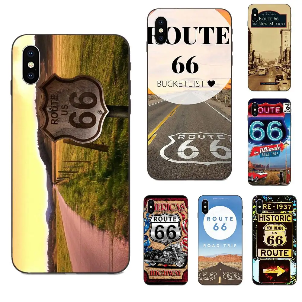 Дорога 66 автомобильные мотоциклетные мягкий термополиуретановый чехол для
