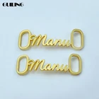 Изящная Персонализированная Очаровательная подвеска для обуви с именем на заказ, подвеска из нержавеющей стали, Пряжка для обуви, ювелирные изделия