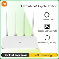 global verion xiaomi router 4a gigabit edition 1000m 2 4ghz 5ghz wifi repeater 128mb ddr3 high gain 4 antennas network extender
