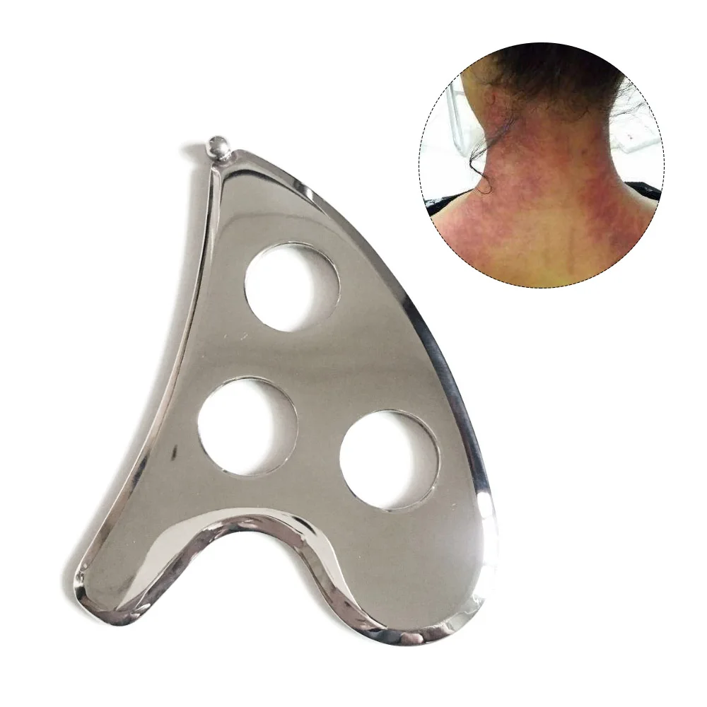 Новое поступление Gua Sha пластина медицинского класса из нержавеющей стали соскабливающий массажный инструмент для расслабления мягких тканей уменьшает боль в мышцах