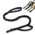 Тактический нейлоновый поводок для дрессировки собак, эластичная веревка с 2 ручками, для домашних питомцев, кошек и собак