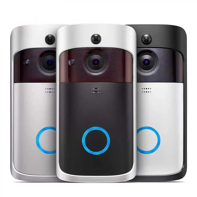 

1PC Wifi Smart Video Doorbell Ring Video Doorbell 720P HD Motion-Activated Video for Apartments Door Bell Ring for Home Security