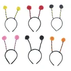 Повязка на голову с антенной для вечевечерние НКИ для взрослых и детей, пришельцы, глаза, щупальца, пчела, божья коровка, день рождения, животные, косплей, повязка для волос, плюшевый, день рождения, Пурим