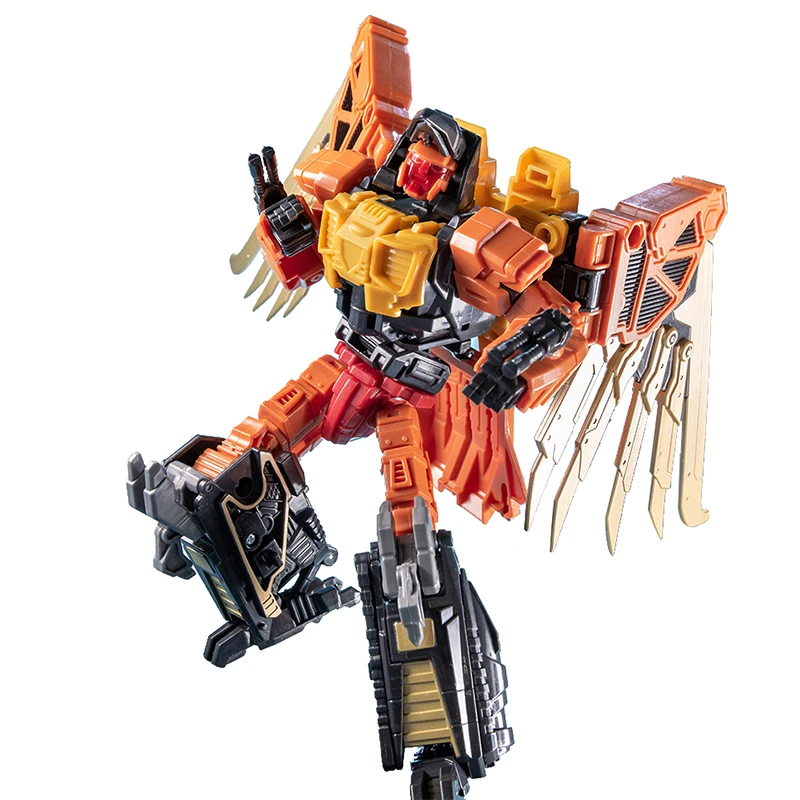 Дешево Фигурка Jinbao 5 в 1 45 см из аниме-трансформеры, модель робота, предписывающая искусство, пластиковые игрушки из АБС-пластика для детей