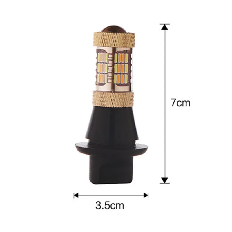 2 шт. 1156 p21w py21w 54smd LED T20 W21W 7440 светильник светодиодный чип дневного света сигнал