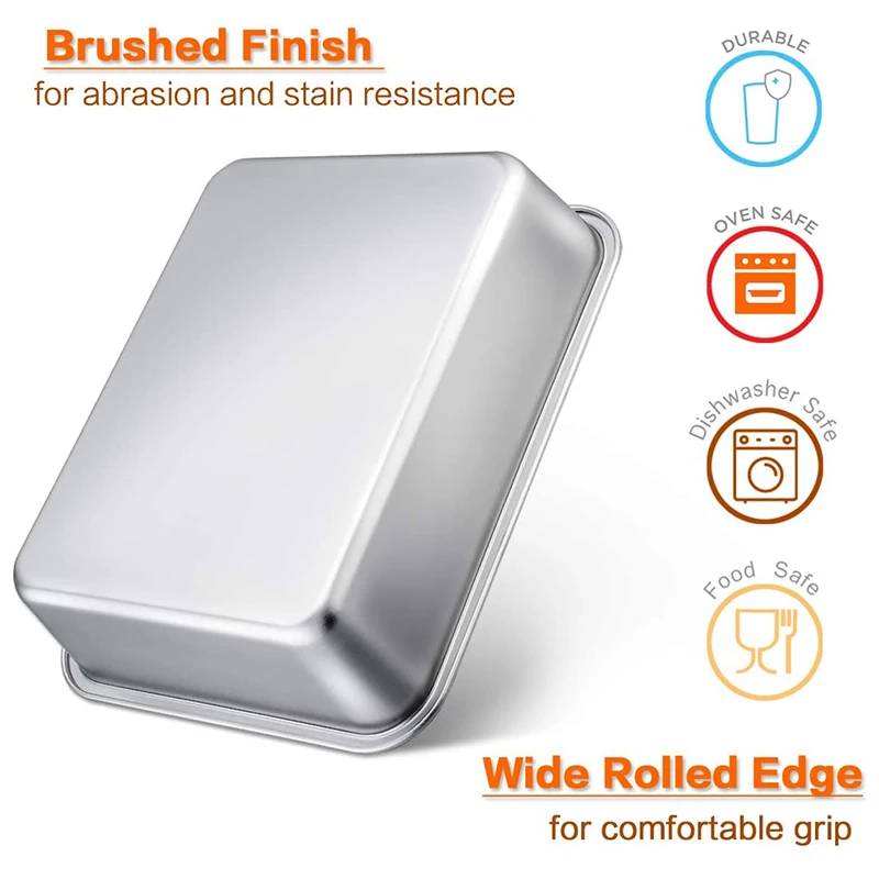 Лазанья сковорода набор из 2 прямоугольные глубокие формы для выпечки тортов