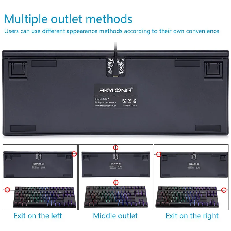 

SKYLOONG GK87S Mechanical Gaming Keyboard Optical Hot Swap Bluetooth Wireless RGB keycaps Backlit Gaming Accessories For Desktop