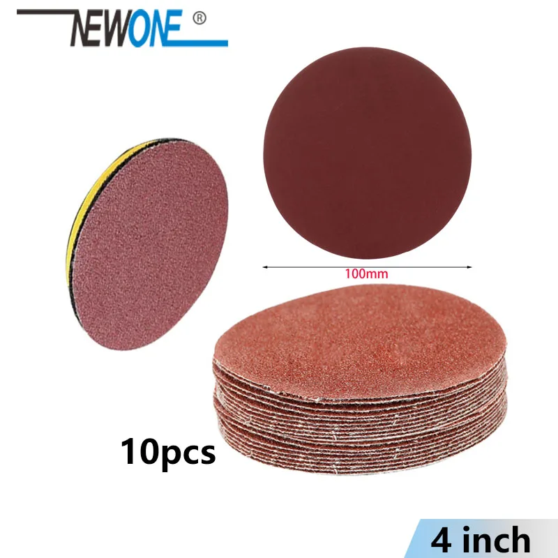 NEWONE 10 шт./компл. 4 &quot100 мм наждачная бумага шлифовальные диски несколько размеров