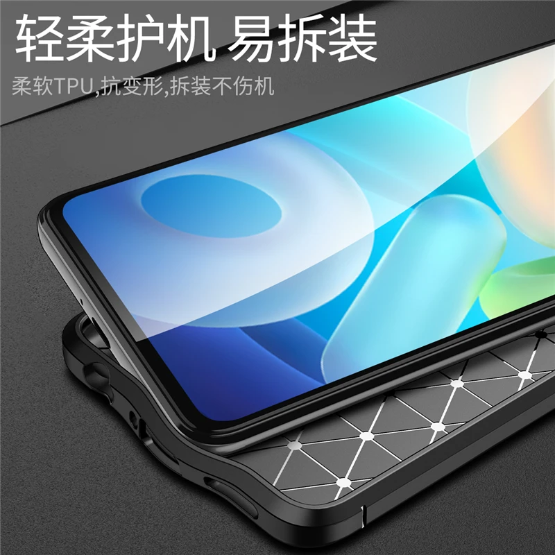 For Vivo Y76s Case For Vivo Y76S Case Luxury Leather Soft Fundas Shell Phone Protective Silicone Case For Vivo Y76S Cover