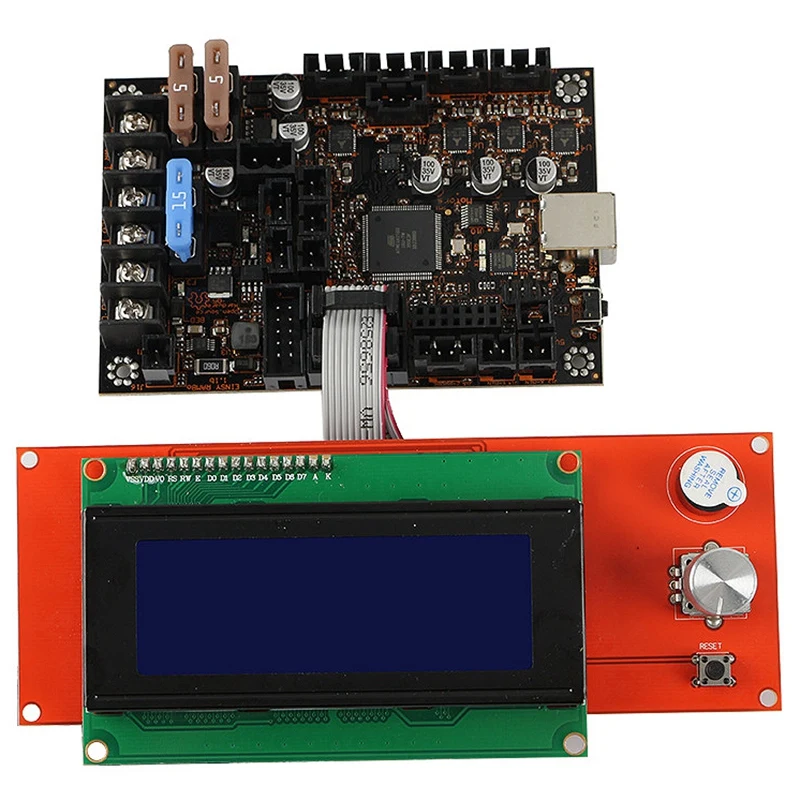 Комплект материнской платы 3D принтера для Prusa MK3/3S Einsy Rambo 1.1B с TMC2130 SPI + 2004Lcd|Детали и