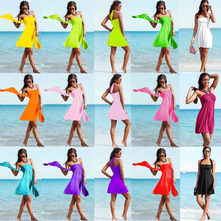 

Variety Fashion Wrap-chested Beach Dress Good Flexibility Swimsuit New Trend Women's Swimwear Skirt Woman Clothing Coverup Wrap