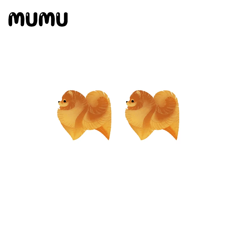 2021 новые своего померанского шпица шпилька в виде собаки серьги серии эпоксидные