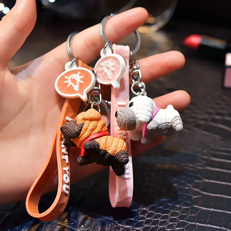 2019 новый модный брелок с симпатичной собакой для ключей Модная хлопковая набивка