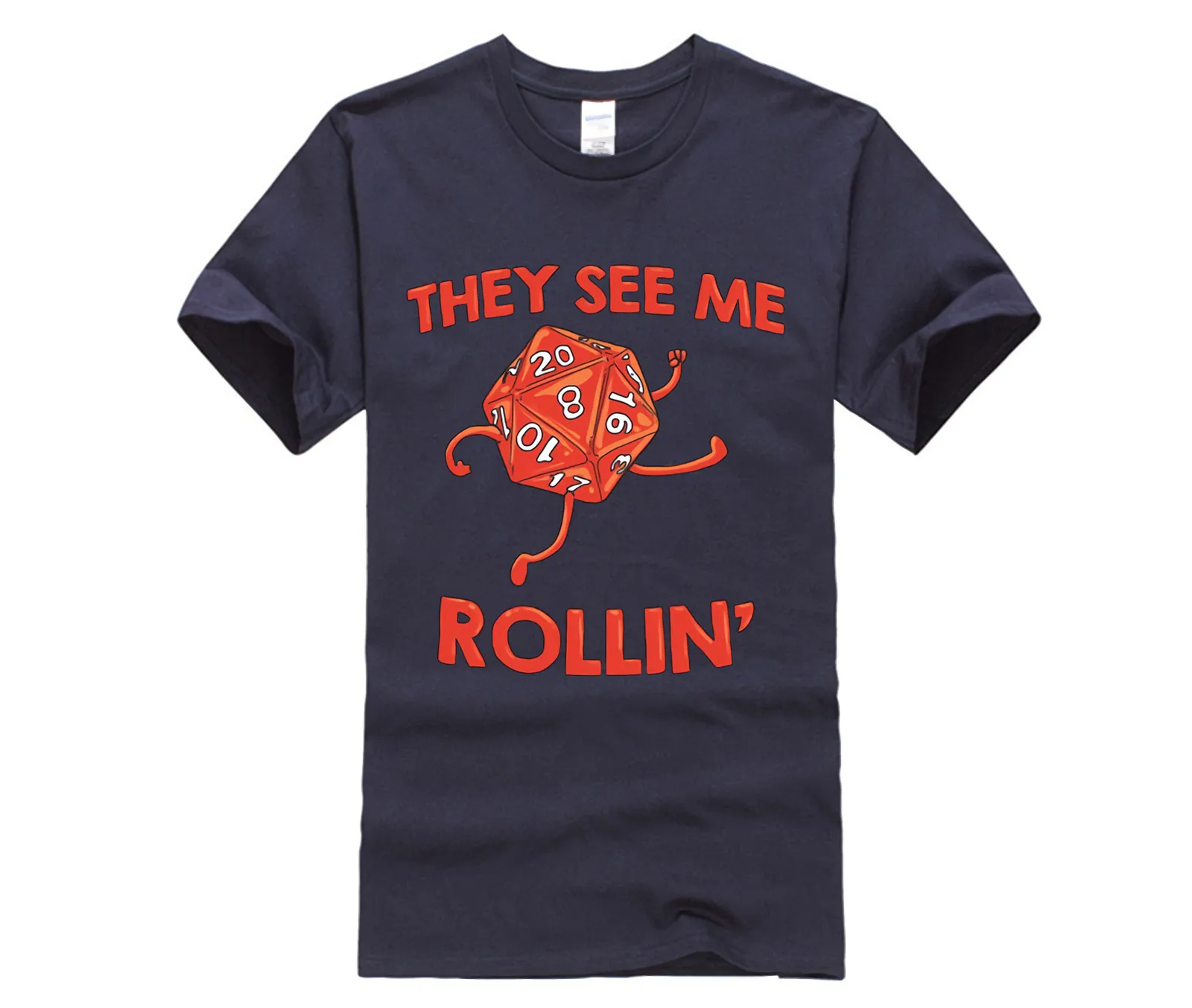 Trendy Creative Graphic T-shirt Top They See Me Rollin' tshirt men |