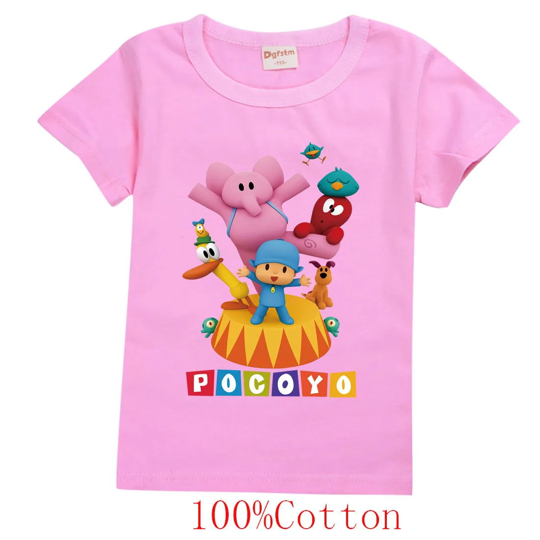 Детская футболка для мальчиков и девочек летняя одежда 2021 с мультяшным койотом