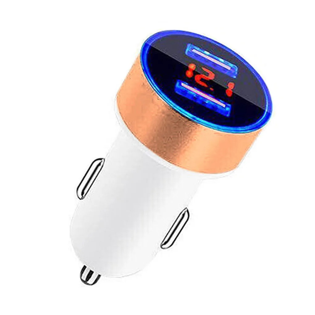 NO.10 Автомобильное зарядное устройство с двумя USB, 5 В/3,1 А, светодиодный дисплей, универсальное автомобильное зарядное устройство для мобильного телефона, для iPhone, для Xiaomi, для huawei - Цвет: NO.10