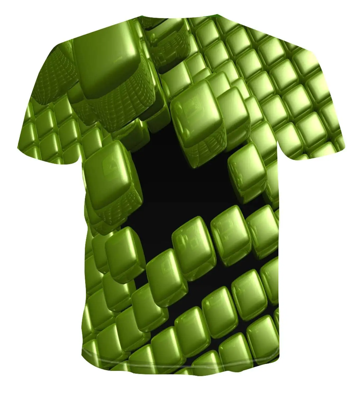 

2020 Summer Harajuku New Creative Wall 3d T -Shirt With Fashionable Short Sleeve Funny Men 'S Hip -Hop Fashion T -Shirt