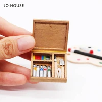 jo house watercolor painting box 112 dollhouse minatures model dollhouse accessories