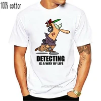 top mens funny cool novelty metal detecting t shirts detector hobby tools joke gifts design t shirts casual cool summer