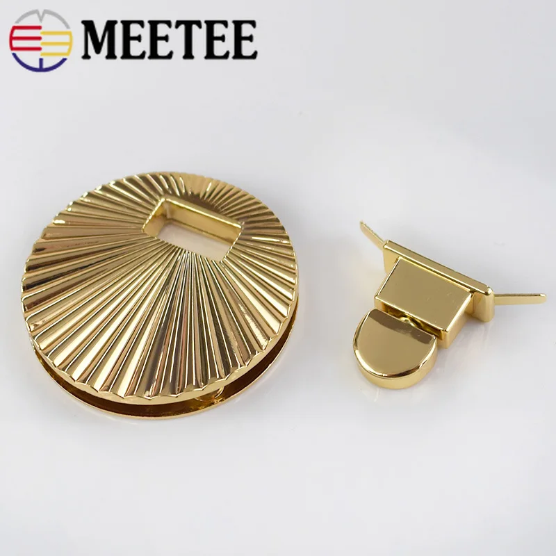 2/4 шт Круглые Женские сумки врезной замок металлический поворотный