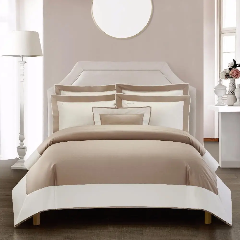 

Luxury hotel bedlinen Bedding Set King Queen Size Bed Linen 1200TC egyptian Cotton Duvet Cover Bed Sheet Set Pillowcases