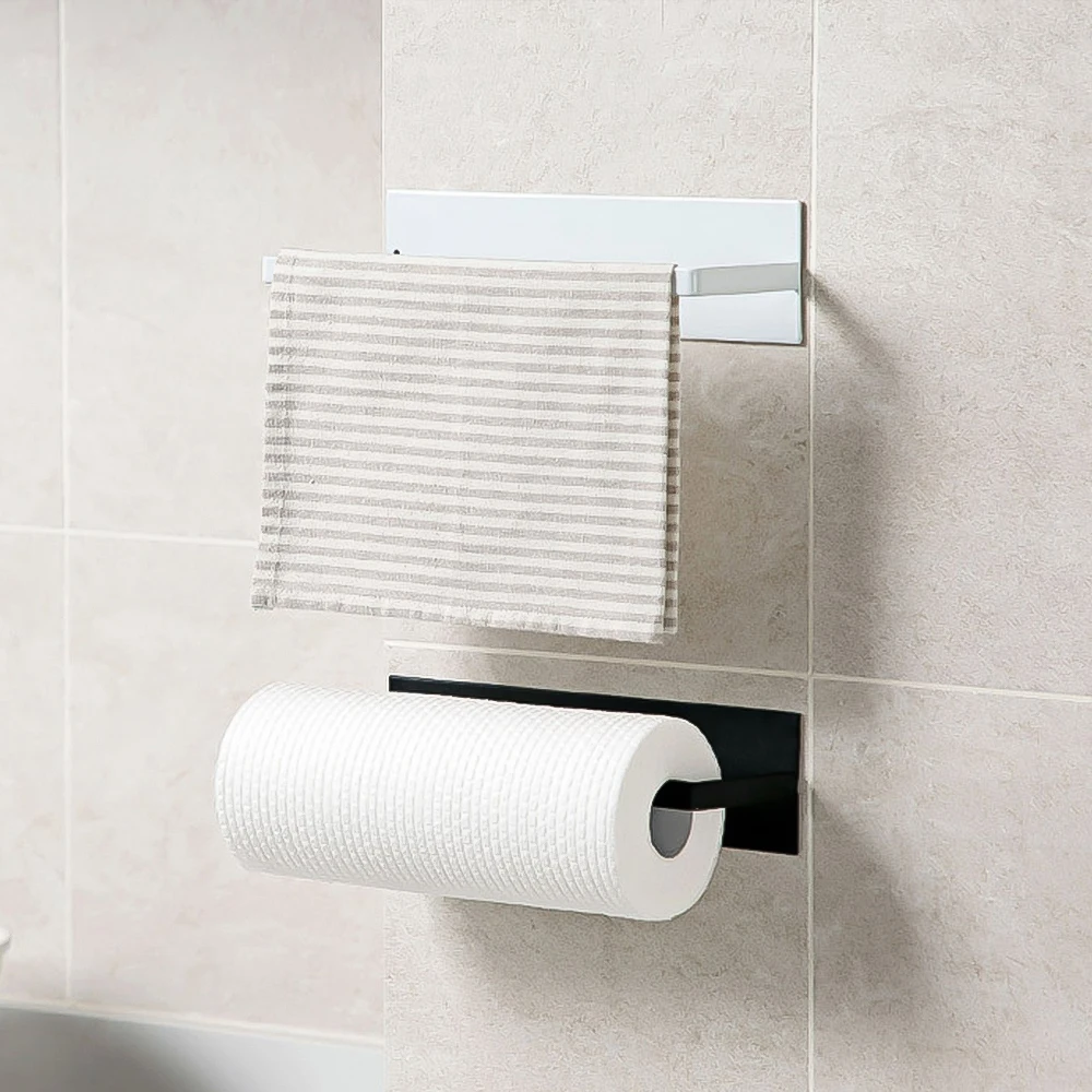 Настенное крепление для кухни самоклеящийся держатель рулона бумаги стойка