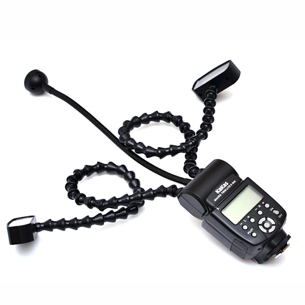 Профессиональная макровспышка JMFOTO гибкий двойной фонарь для камер Canon Nikon Pentax