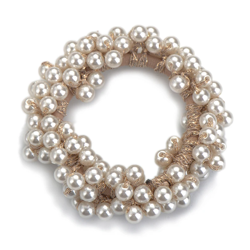 Резинка для волос с жемчужинами Женская модная эластичная заколка хвоста